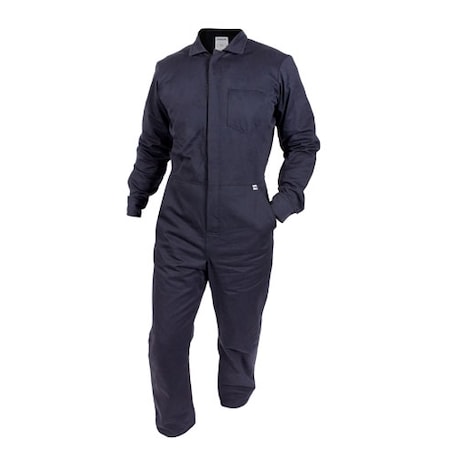 National Safety Apparel ARCGUARD 7OZ. ZIP COVERALL-MD, NAVY 88/12 TWILL ZIP FRONT C88EJCZMD32